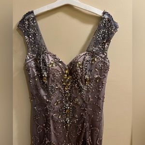 Lavender with gems prom dress for sale!